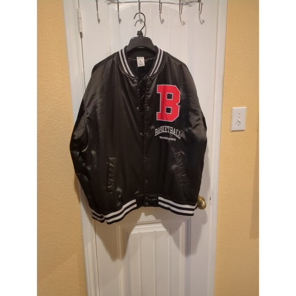 Pac sun Basketball Skateboards Varsity Bomber Letterman Jacket Wolves  Men’s L - Picture 3 of 16